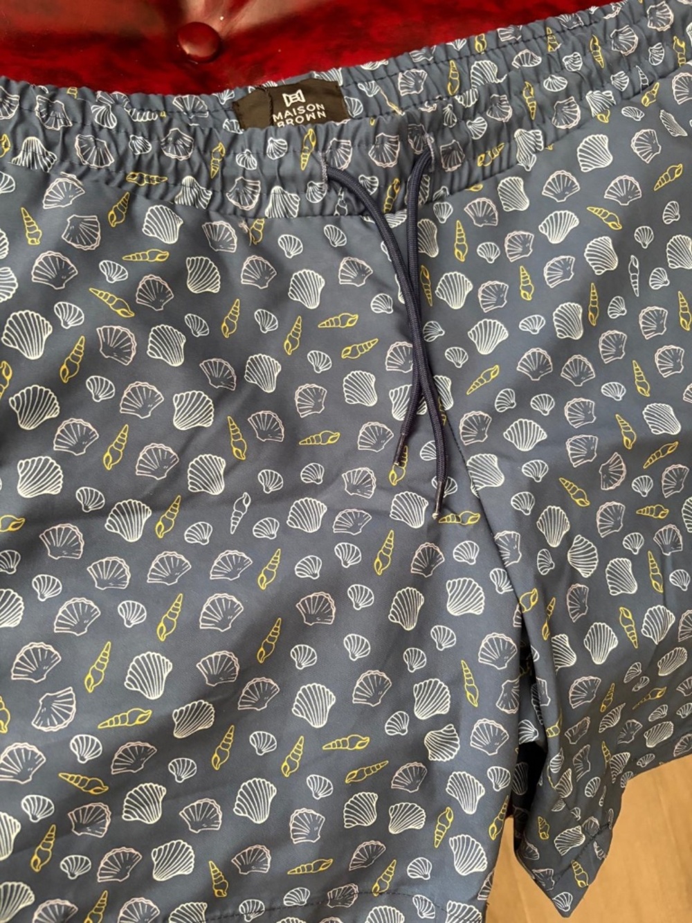 Maison Brown men’s swim trunks